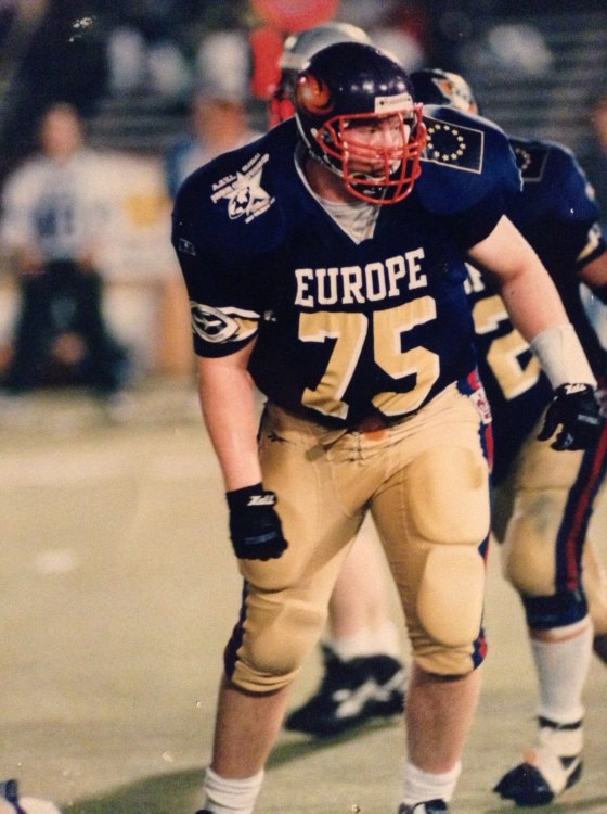 Christoph Trappe in football uniform