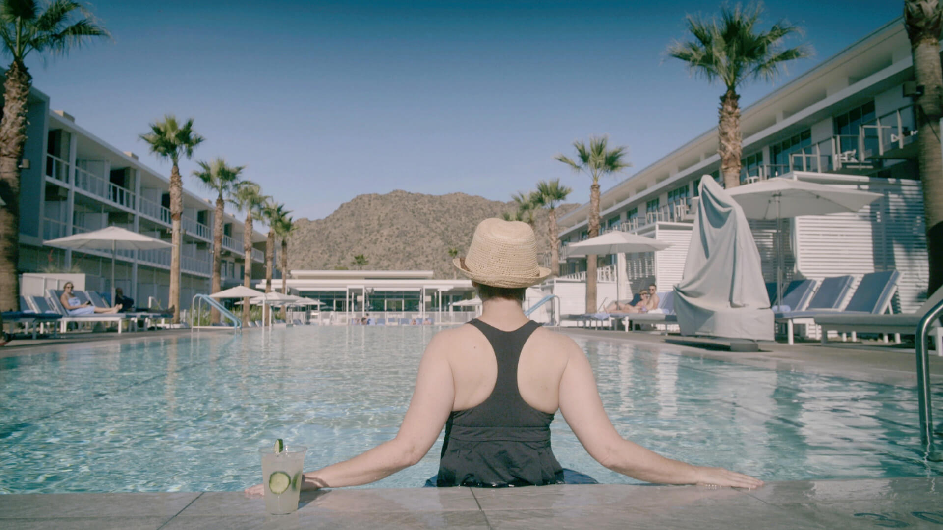 Andi Fisher at Mountain Shadows Resort pool